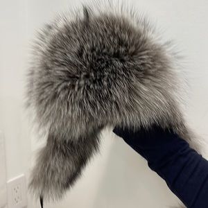 Forever hat , real fox fur